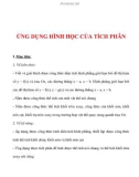 Giáo án Toán 12 ban cơ bản : Tên bài dạy : ỨNG DỤNG HÌNH HỌC CỦA TÍCH PHÂN