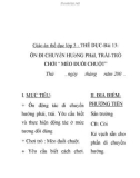 Giáo án thể dục lớp 3 - Bài 13: ÔN ĐI CHUYểN HƯớNG PHảI, TRÁI-TRÒ CHƠI ' MÈO ĐUỔI CHUỘT'