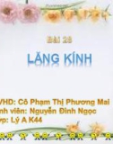 Giáo án Lý: Bài 28. Lăng kính