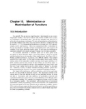 Minimization or Maximization of Functions part 1