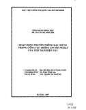 Đề tài nghiên cứu khoa học: Hoạt động truyền thông đại chúng trong công tác thông tin đối ngoại của Việt Nam hiện nay
