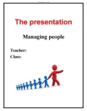 The presentation Unit 10: Managing people