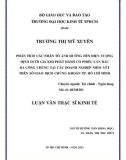 Luận văn Thạc sĩ Kinh tế: Phân tích các nhân tố ảnh hưởng đến hiện tượng định dưới giá khi phát hành cổ phiếu lần đầu ra công chúng tại các doanh nghiệp niêm yết trên Sở Giao dịch chứng khoán TP. Hồ Chí Minh