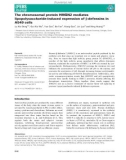 Báo cáo khoa học: The chromosomal protein HMGN2 mediates lipopolysaccharide-induced expression of b-defensins in A549 cells