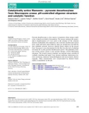 báo cáo khoa hoc : Catalytically active ﬁlaments – pyruvate decarboxylase from Neurospora crassa. pH-controlled oligomer structure and catalytic function