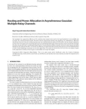 Báo cáo hóa học: Routing and Power Allocation in Asynchronous Gaussian Multiple-Relay Channels