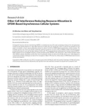 Báo cáo hóa học: Research Article Other-Cell Interference Reducing Resource Allocation in OFDM-Based Asynchronous Cellular Systems