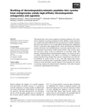 Báo cáo khoa học: Grafting of thrombopoietin-mimetic peptides into cystine knot miniproteins yields high-afﬁnity thrombopoietin antagonists and agonists