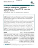 Báo cáo y học: Psychiatric diagnoses and punishment for misconduct: the effects of PTSD in combatdeployed Marines