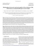 Báo cáo lâm nghiệp: Relationships between site and stock quality in Pinus halepensis Mill. reforestation on semiarid landscapes in eastern Spain