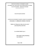 Master thesis English teaching methodology: A study on students' motivation in learning English at a primary school in Hanoi