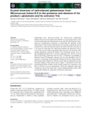 Báo cáo khoa học: Crystal structure of salt-tolerant glutaminase from Micrococcus luteus K-3 in the presence and absence of its product L-glutamate and its activator Tris