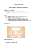 Lecture note Business system development - Lecture 7: Identifying and selecting systems development projects