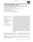 Báo cáo khoa học: Silencing the constitutive active transcription factor CREB by the LKB1-SIK signaling cascade