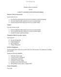 Lecture note Business system development - Lecture 27: System analyst