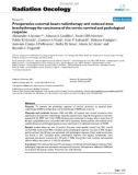 Báo cáo khoa học: Preoperative external beam radiotherapy and reduced dose brachytherapy for carcinoma of the cervix: survival and pathological response