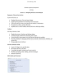 Lecture note Business system development - Lecture 17: Designing interfaces and dialogues