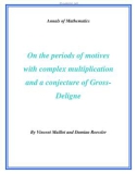 Đề tài On the periods of motives with complex multiplication and a conjecture of GrossDeligne 