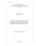 Luận văn Thạc sĩ Khoa học: Đánh giá sự phục hồi miễn dịch tế bào ở trẻ em nhiễm HIV-1 được điều trị thuốc kháng HIV tại bệnh viện Nhi Trung ương