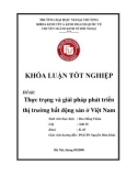 Khóa luận tốt nghiệp: Thực trạng và giải pháp phát triển thị trường bất động sản ở Việt Nam