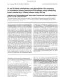 Báo cáo khóa học: N- and O-linked carbohydrates and glycosylation site occupancy in recombinant human granulocyte-macrophage colony-stimulating factor secreted by a Chinese hamster ovary cell line