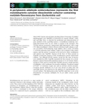 Báo cáo khoa học: A periplasmic aldehyde oxidoreductase represents the ﬁrst molybdopterin cytosine dinucleotide cofactor containing molybdo-ﬂavoenzyme from Escherichia coli