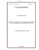 Luận án Tiến sĩ Quản lý công: Đánh giá tác động của văn bản quy phạm pháp luật của chính quyền địa phương cấp tỉnh