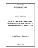 Luận án Tiến sĩ Kinh tế: Quan hệ kinh tế của Trung Quốc với châu Phi kể từ năm 2000 đến nay và gợi ý chính sách cho Việt Nam