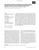 Báo cáo khoa học: Competition between neighboring topogenic signals during membrane protein insertion into the ER