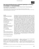 Báo cáo khoa học: Rat butyrylcholinesterase-catalysed hydrolysis of N-alkyl homologues of benzoylcholine