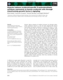 Báo cáo khoa học: Hypoxia induces erythroid-speciﬁc 5-aminolevulinate synthase expression in human erythroid cells through transforming growth factor-b signaling