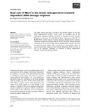 Báo cáo khoa học: Dual role of Nbs1 in the ataxia telangiectasia mutateddependent DNA damage response