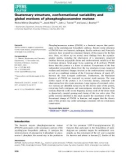 Báo cáo khoa hoc : Quaternary structure, conformational variability and global motions of phosphoglucosamine mutase