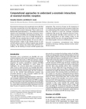 Báo cáo khoa học: Computational approaches to understand a-conotoxin interactions at neuronal nicotinic receptors