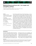 Báo cáo khoa học: Biopreservation of red blood cells – the struggle with hemoglobin oxidation