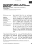 Báo cáo khoa học: Slow conformational dynamics of the guanine nucleotide-binding protein Ras complexed with the GTP analogue GTPcS