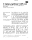 Báo cáo khoa học: The properties of phosphodiesterase 11A4 GAF domains are regulated by modiﬁcations in its N-terminal domain