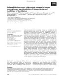 Báo cáo khoa học: Adipophilin increases triglyceride storage in human macrophages by stimulation of biosynthesis and inhibition of b-oxidation