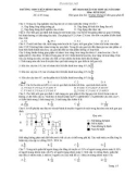 Đề thi thử THPT Quốc gia môn Sinh học năm 2020 - THPT Trần Bình Trọng