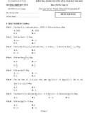 Đề thi giữa học kì 2 môn Toán lớp 11 năm 2022-2023 có đáp án - Trường THPT Duy Tân, Kon Tum (Đề 2)
