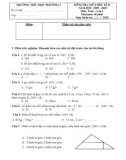 Đề thi giữa học kì 2 môn Toán lớp 2 năm 2019-2020 có đáp án - Trường Tiểu học Phường 1
