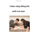 Giảm căng thẳng khi nuôi con mọn