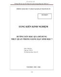 Sáng kiến kinh nghiệm THCS: Hướng dẫn học qua đồ dùng trực quan trong giảng dạy Sinh học 7