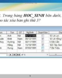 Bài giảng Tin học 12 - Bài tập và thực hành 3: Thao tác trên bảng