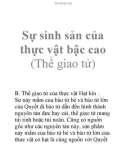 Sự sinh sản của thực vật bậc cao (Thể giao tử)