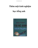 Thêm một kinh nghiệm học tiếng anh