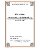 Sáng kiến kinh nghiệm: Phương pháp và hệ thống bài tập nâng cao chất lượng dạy Toán cho học sinh lớp 3