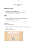 Lecture note Business system development - Lecture 25: Automated tools for systems development