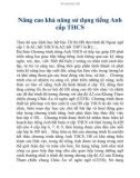 Nâng cao khả năng sử dụng tiếng Anh cấp THCS