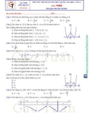 Thử sức trước kì thi THPT quốc gia môn Toán năm 2019